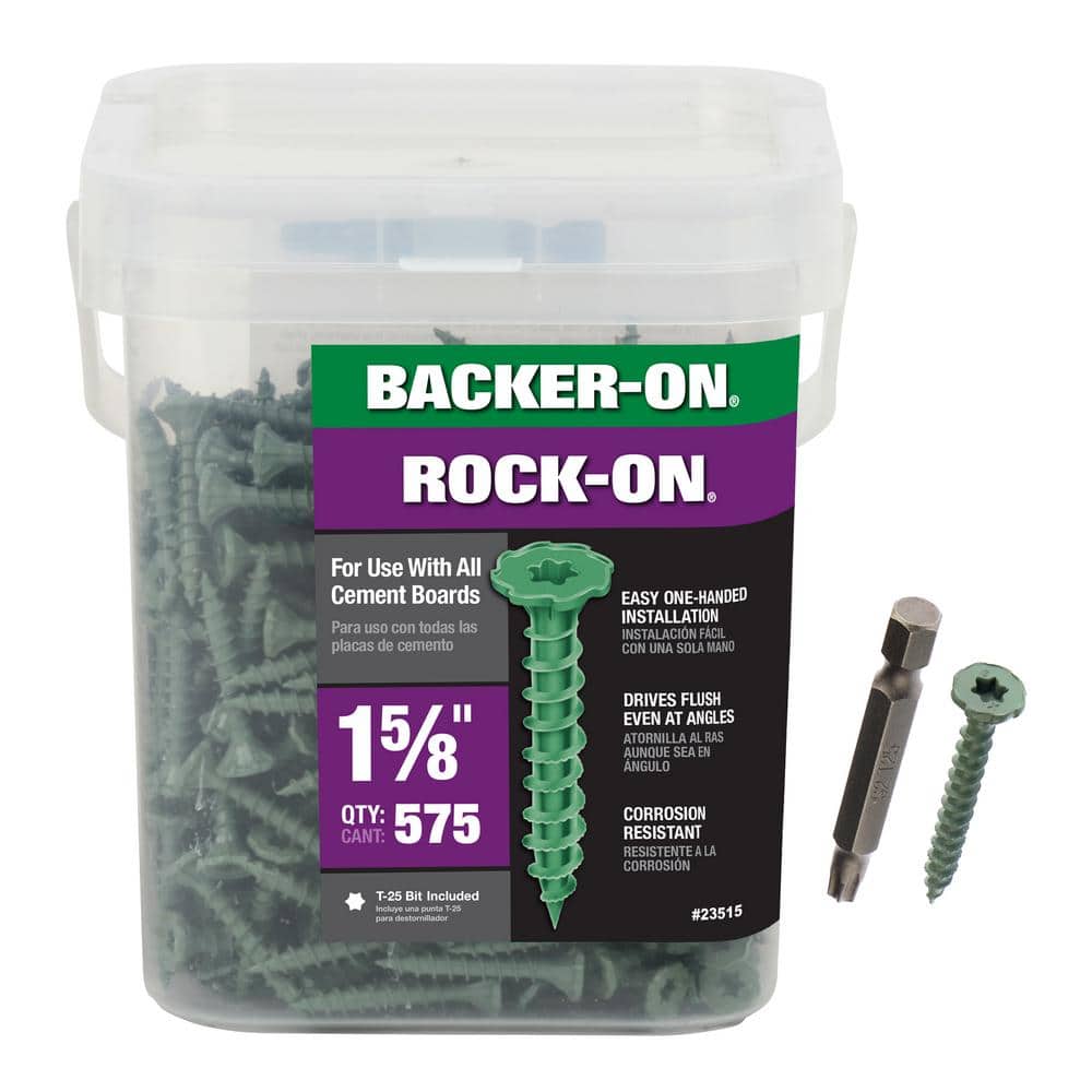 #9 x 1-5/8 in. Star Drive Serrated Head Cement Board Screws (575-Pack)