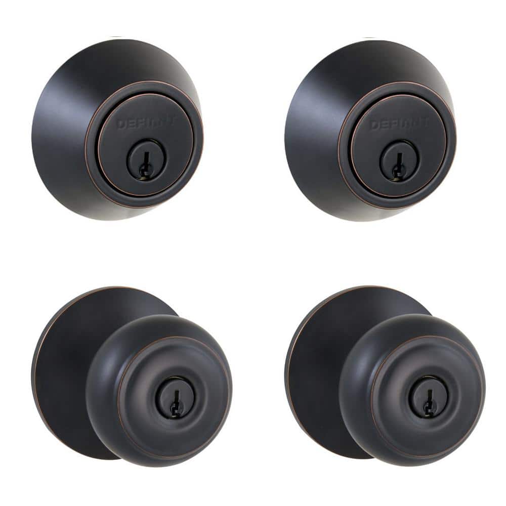 Hartford Aged Bronze Single Cylinder Keyed Entry Project Pack
