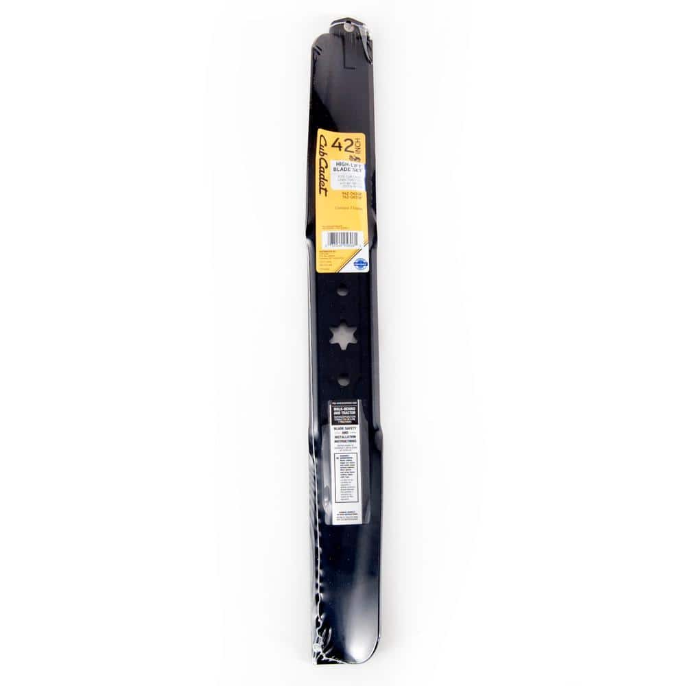 Original Equipment High Lift Blade Set for Select 42 in. Riding Lawn Mowers with 6-Point Star OE# 942-04308, 942-04312