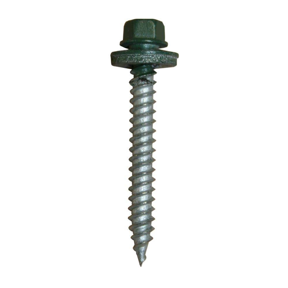 #10 Screw 1-1/2 in. Metal to Wood Fastener (250/Bag) Green